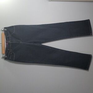 Gloria Vanderbilt jeans women's size 4p 4  petite blue dark demin jeans